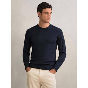 REISS Wessex Merino-Wool Crew-Neck Jumper